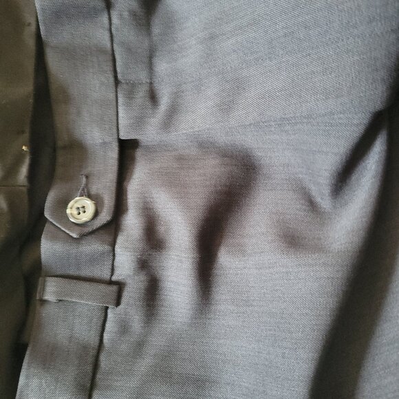 Mens Roamers Expandable Gray Dress Pants W38/L32 100% Polyester - Picture 5 of 5